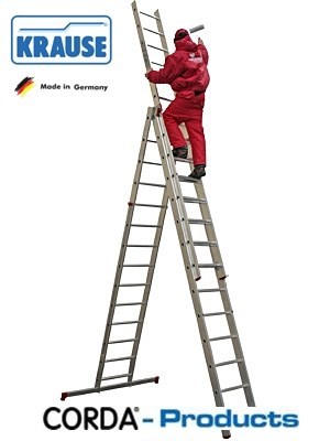 Трехсекционная универсальная лестница KRAUSE CORDA 3х11 (арт.010421) 010421