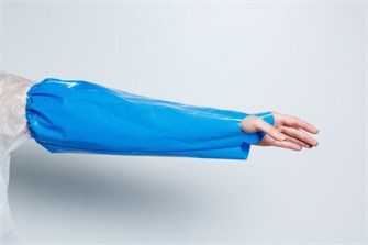 {{photo.Alt || photo.Description || 'Нарукавник HACCPER Uretex Safegrip 460х220 мм, синий, 150 мкм,'}}