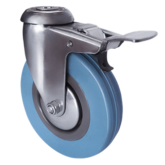 Колесо аппаратное поворотное под болт с тормозом SChgb 42 (100 мм) SChgb 42