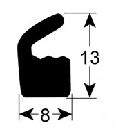 Уплотнитель крышки 8х13мм Henkelman